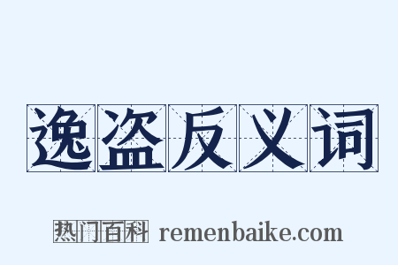 逸盗反义词是什么意思的图片